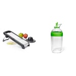 OXO Good Grips Chef's Mandoline 2.0, Grey, 10.66 x 41.91 x 18.16 cm & Good Grips Little Salad Dressing Shaker - Green,200ml