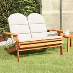 Banc de Jardin Adirondack avec Coussins Fauteuil Siège Bois Massif Acacia vidaX