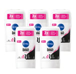 Nivea Invisible BW Clear Stick Deodorant Antiperspirant Women 50ml 3, 5 Pack