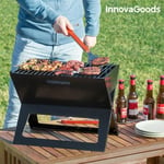 Barbecue Pliable portable au charbon de bois noir – Voyage, Pic nic, Camping, Petit barbecue nomade portatif, bbq pliable