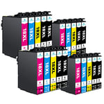 Hyggetech Lot de 20 Cartouches d'encre de Rechange compatibles pour Epson 18xl pour Epson Expression Home XP-202 XP-205 XP-215 XP-225 XP-305 XP-315 XP-322 XP-325 XP-405 XP-415 XP-425