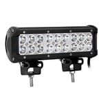 AUXTINGS 23 cm 54W Barre Lumineuse LED Spot Conduite Feux de Brouillard Phare de Travail LED Lampe Voiture SUV Camion 12-24V