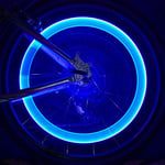 Schildkröt Funsports Wheel-Bee Éclairage LED Vélo, Boîtier en Aluminium de Haute Qualité, Lumiére de Pneu, Bouchon de Valve avec Lampe, 2 Pièces, Bleu, 950033