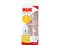 Nuk 400486 Flaska 150Ml Temperaturindikator 0-6 527894, 743875 Rosa