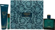 Versace Eros Gift Set 100ml EDP + 10ml EDP + 150ml Shower Gel