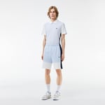 Lacoste Short regular fit molleton color-block Taille XS Bleu Clair/bleu Marine/blanc