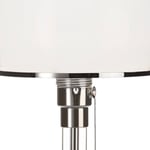 WA 24 Wagenfeld Bordslampa nickel, skärm av opal glas