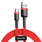 Baseus Cafule Micro USB-kabel 1.5A 2m Rød