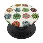 Green Cactus Pop Mount Socket Cute Desert Plant and Flowers PopSockets Swappable PopGrip