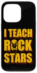 Coque pour iPhone 13 Pro J'enseigne le rock aux stars du rock, professeur de musique, Rock On Graphic