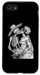 Coque pour iPhone SE (2020) / 7 / 8 Tees graphiques squelette pour mariage avec inscription « Dead Bride and Groom Kiss »