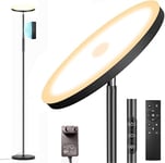 Lampadaire sur Pied Salon, 3200LM 36W LED Lampadaire sur Pied Super Lumineux, 2700K-6500K Dimmable Lampadaires avec Télécommande et Contrôle Tactile, Lampadaire Haut pour Salon Chambre et Burea