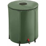 Bc-elec - BS400009 Réservoir d'eau de pluie 250 litres en pvc avec sortie pour tuyau d'arrosage, tank à eau de pluie 60x88cm