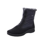 ara Femme MÜNCHEN Botte de Neige, Schwarz,Graphit, 35 EU Large