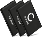 3X Batterie téléphone Fixe A051,10000058 1200mAh Compatible avec Telekom Sinus 806, Snom M65, Telefunken FHD 170/5 sans Fil Maison Longue Utilisation