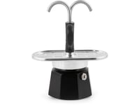 Bialetti Mini Express, Mokabryggare, 0,09 L, Svart, Gjuten Aluminium, 2 Koppar, 115 Mm