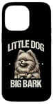 Coque pour iPhone 14 Pro Max Little Dog Big Bark Poméraniens Chien Poméranien