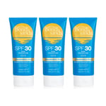 Bondi Sands SPF 30 Fragrance Free 4HR Water Resistant Lotion 150ml x3