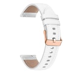 Läder Smartwatch Armband för HUAWEI WATCH GT 4 41mm/Garmin Venu 3S/Venu 2S Armband Roséguld Spänne 18mm Armband Läder Leather white For Vivoactive 3S 4S