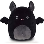 Squishmallow Bat Leksak 12 tum squishmallows stor djur plyschdocka, gosedjur, semester födelsedag Halloween heminredning(Svart,30cm)-WELLNGS