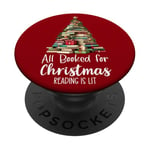 All Booked for Christmas Sign,Let's Get Lit Book Christmas PopSockets PopGrip Adhésif