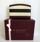 Radley Gift Boxed Bridgewater Stripe Leather Purse BNWT & Dust Bag