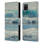 Head Case Designs Officially Licensed Catspaws Surf-acing Nature & Colours Leather Book Wallet Case Cover Compatible With Samsung Galaxy A12 (2020)