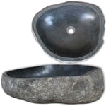 Basin River Stone Oval 37-46 cm vidaXL