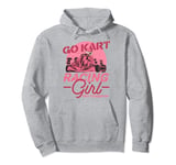 Go Kart Racing Girl Cart Racing Kart Racer Girls Woman Kids Pullover Hoodie