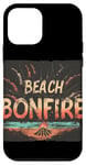 Coque pour iPhone 12 mini Happy Beach Bonfire in Summer Night pour homme et femme