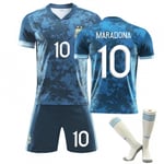 Maradona Retro Anniversary tröja barn fotbollströja för vuxna träningströja Suit26