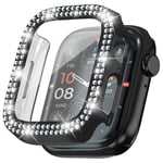 Heltäckande Skal Rhinestone Apple Watch Series 4-6 40mm svart