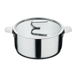 MasterPRO SIGMA - Casserole avec couvercle 2.9L 20x9.5cm - Acier inoxydable - Construction multicouche - Poignée en acier - Finition mate - Echelle de mesure - Convient à toutes les cuisinières