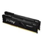 Kingston FURY Beast 16GB (2x8GB) 3200MHz DDR4 CL16 Desktop Memory Kit of 2 KF432C16BBK2/16