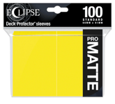 Card Sleeves Standard Pro-Matte Eclipse Yellow 66x91mm (100) (Ultra Pro)