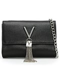 Valentino Bags Divina Black Pebbled Shoulder Bag