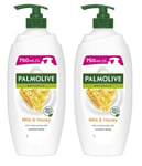 Palmolive Naturals Milk & Honey Moisturising Shower Cream 750ml - TWIN Pack