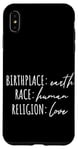 iPhone XS Max Birthplace Earth Peace Kindness Love Human Being Case