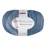 Alpaca Bris Multi Garn 100 g Blågrå Multi 321 Viking Garn