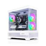 AWD-IT Charger Ryzen 5 5600 RTX 4070 12GB White Desktop PC for Gaming