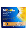 NiQuitin CLEAR 14mg.24 HOUR STOP SMOKING AID. 14 CLEAR PATCHES.Exp: 09/2026