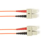 Black box BLACK BOX COLORED FIBER OM1 62.5/125 MULTIMODE OPTIC PATCH CABLE - OFNR PVC, SC-SC, ORANGE, 15-M (49.2-FT.) (FOCMR62-015M-SCSC-OR)