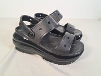 CROCS Mega Crush Sandal Unisex Platform Clog Open Toe in Black BNWT M5 / W6