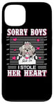 Coque pour iPhone 13 Shih Tzu Dog Valentines Day I Stole Her Heart Valentine