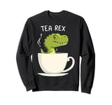 Tea Rex T-Rex Tea Lover Dinosaur Joke Pun Sweatshirt