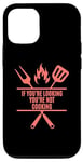 iPhone 12/12 Pro Funny Cooking BBQ Grilling Mom Dad in Living Coral color Case