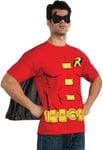 Rubie's Costume DC Comics T-Shirt homme Robin avec cape et masque.