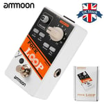 ammoon POCK LOOP Looper Guitar Effect Pedal Reverse Functions True Bypass J2W9