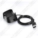 2 x Black Charging Cable Power Charger Adapter 1M For Fitbit Versa Smart Watch