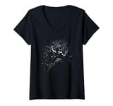 Womens Wall Climbing Man Rock Climbing Art Outdoor Climbing Art V-Neck T-Shirt